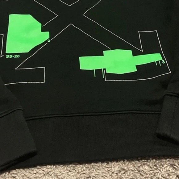 offwhite green incompiuto hoodie - Picture 4 of 15